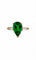 Bague 52 Bague émeraude et diamants en or jaune 18 carats 58 Facettes