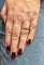 Bague 55 Demi-alliance - Bague en or jaune 18 carats et diamants 58 Facettes