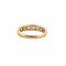 Bague 55 Demi-alliance - Bague en or jaune 18 carats et diamants 58 Facettes