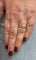 Bague 53 Demi-alliance - Bague en or blanc 18 carats et diamants baguette 58 Facettes