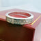 Bague 53 Demi-alliance - Bague en or blanc 18 carats et diamants baguette 58 Facettes