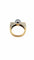 Bague 55 Bague en or jaune 18 carats avec diamants et perle de Tahiti 58 Facettes