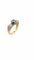 Bague 55 Bague en or jaune 18 carats avec diamants et perle de Tahiti 58 Facettes