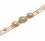Bracelet Garrard Tudor Roses - Bracelet en or rose 18 carats et diamants 58 Facettes