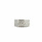 Bague 55 Bague pavée de diamants taille princesse en or blanc 18 carats 58 Facettes