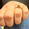 Bague 55.5 Bague solitaire ancienne en or jaune, platine et diamant brun 58 Facettes