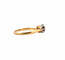 Bague 55.5 Bague solitaire ancienne en or jaune, platine et diamant brun 58 Facettes