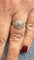 Bague 53 Bague Art déco en or blanc 18 carats et diamants 58 Facettes