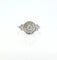 Bague 53 Bague Art déco en or blanc 18 carats et diamants 58 Facettes