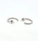 Boucles d'oreilles Boucles d’oreilles créoles en or blanc 18 carats et diamants 58 Facettes