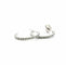 Boucles d'oreilles Créoles en or blanc 18 carats et diamants 58 Facettes