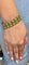 Bracelet Bracelet souple en or 14 carats et turquoises 58 Facettes