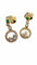 Boucles d'oreilles Chopard - Boucles d’oreilles pendantes en or jaune 18 carats, diamants et émeraudes 58 Facettes