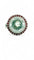 Bague 55 Bague en or blanc 18 carats avec aigue-marine, diamants et rubis 58 Facettes