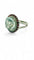 Bague 55 Bague en or blanc 18 carats avec aigue-marine, diamants et rubis 58 Facettes