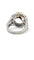 Bague 55 Bague en or blanc 18 carats avec aigue-marine, diamants et rubis 58 Facettes