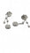 Boucles d'oreilles Boucles d’oreilles trèfles en or blanc 18 carats et diamants 58 Facettes