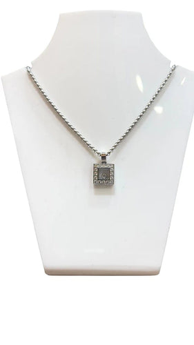 Collier Chopard Happy Diamonds - Collier en or blanc et diamants 58 Facettes