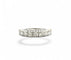 Bague 56 Alliance ancienne jarretière - Demi-alliance en or blanc 18 carats et diamants 58 Facettes