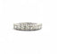 Bague 56 Alliance ancienne jarretière - Demi-alliance en or blanc 18 carats et diamants 58 Facettes