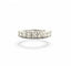 Bague 56 Alliance ancienne jarretière - Demi-alliance en or blanc 18 carats et diamants 58 Facettes