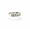Bague 56 Alliance ancienne jarretière - Demi-alliance en or blanc 18 carats et diamants 58 Facettes