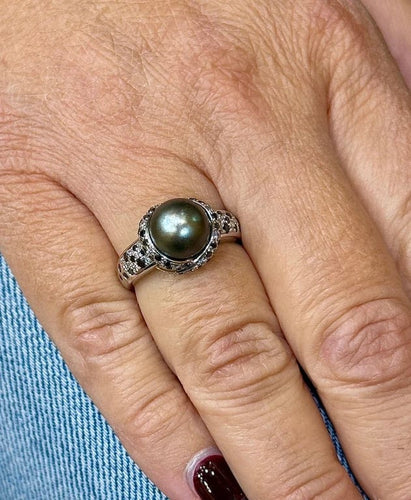Bague 55 Mauboussin Caviar Mon Amour - Bague en or blanc 18 carats et diamants 58 Facettes