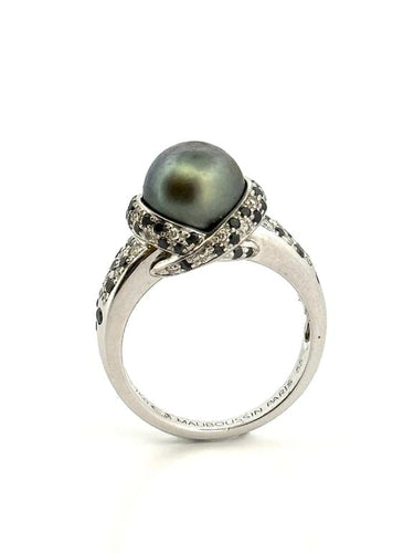 Bague 55 Mauboussin Caviar Mon Amour - Bague en or blanc 18 carats et diamants 58 Facettes