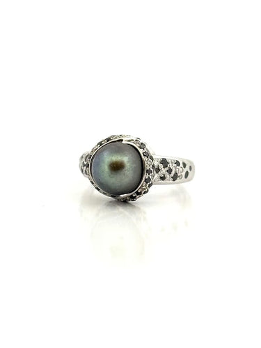 Bague 55 Mauboussin Caviar Mon Amour - Bague en or blanc 18 carats et diamants 58 Facettes