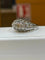 Bague 60 Bague ancienne ajourée en or blanc et diamants 58 Facettes