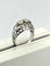 Bague 60 Bague ancienne ajourée en or blanc et diamants 58 Facettes