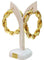 Boucles d'oreilles Graziella - Créoles torsadées en or jaune 18 carats 58 Facettes