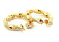 Boucles d'oreilles Graziella - Créoles torsadées en or jaune 18 carats 58 Facettes