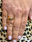 Bague 53 Bague jonc anglais en or jaune 18 carats et diamant 58 Facettes