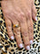 Bague 53 Bague jonc anglais en or jaune 18 carats et diamant 58 Facettes