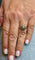Bague 53 Bague ancienne panier en or rose 18 carats et diamants 58 Facettes