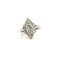 Bague 49 Bague marquise ancienne en or blanc 18 carats et diamants 58 Facettes