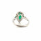 Bague 52 Bague en or blanc 18 carats avec émeraude et diamants 58 Facettes