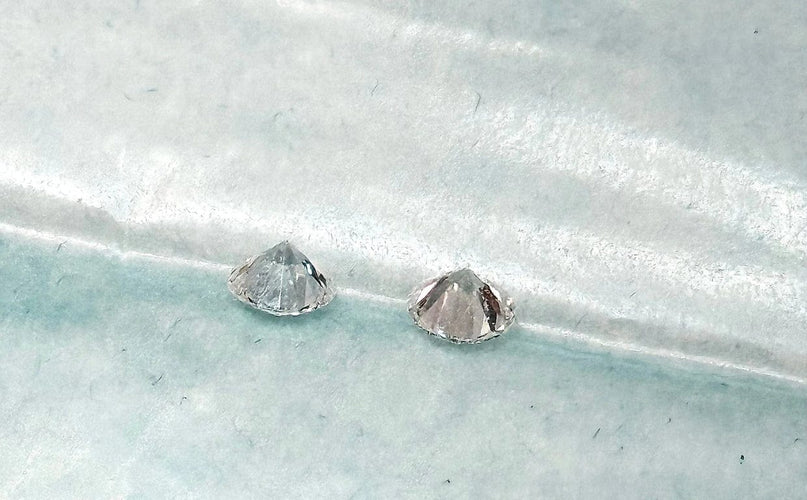 Boucles d'oreilles Lot de 2 diamants 0,58 ct pour puces d’oreilles 58 Facettes