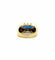 Bague 60 Bague chevalière en or 18 carats, saphirs et diamants 58 Facettes