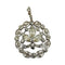 Pendentif Pendentif Belle Époque - Motif floral ajouré en or blanc 18k et diamants 58 Facettes