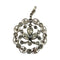 Pendentif Pendentif Belle Époque - Motif floral ajouré en or blanc 18k et diamants 58 Facettes