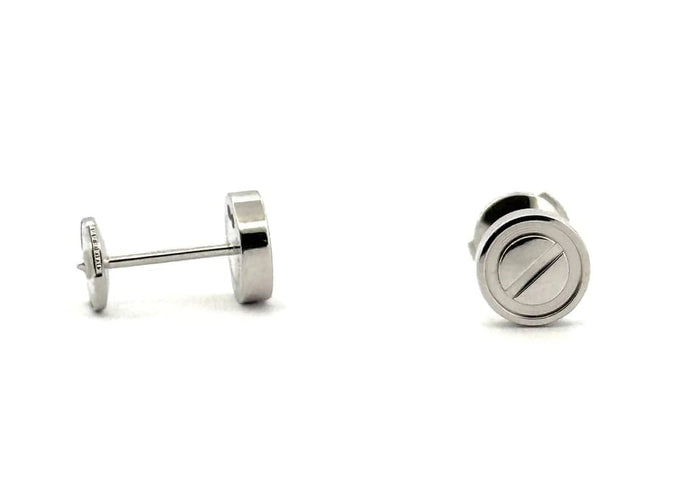 Boucles d'oreilles Cartier Love - Boucles d’oreilles puces en or blanc 18 carats 58 Facettes