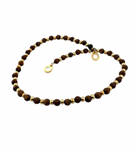 Collier Dinh Van - Collier en or jaune 18 carats et bois 58 Facettes
