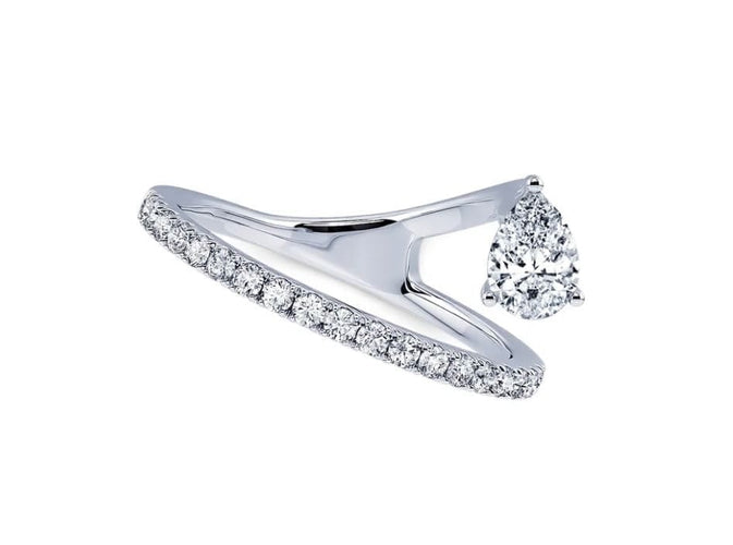 Bague 54 Bague création en platine 950 et diamants naturels 58 Facettes