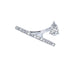 Bague 54 Bague création en platine 950 et diamants naturels 58 Facettes