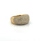 Bague 59 Bague jonc pavée de diamants en or jaune 18 carats 58 Facettes