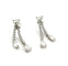 Boucles d'oreilles Boucles d'oreilles pendantes en or blanc 18 carats et diamants naturels 58 Facettes