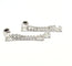 Boucles d'oreilles Boucles d'oreilles pendantes en or blanc 18 carats et diamants naturels 58 Facettes