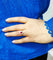 Bague 53 Bague marguerite rubis birman et diamants en or jaune 58 Facettes FA-3
